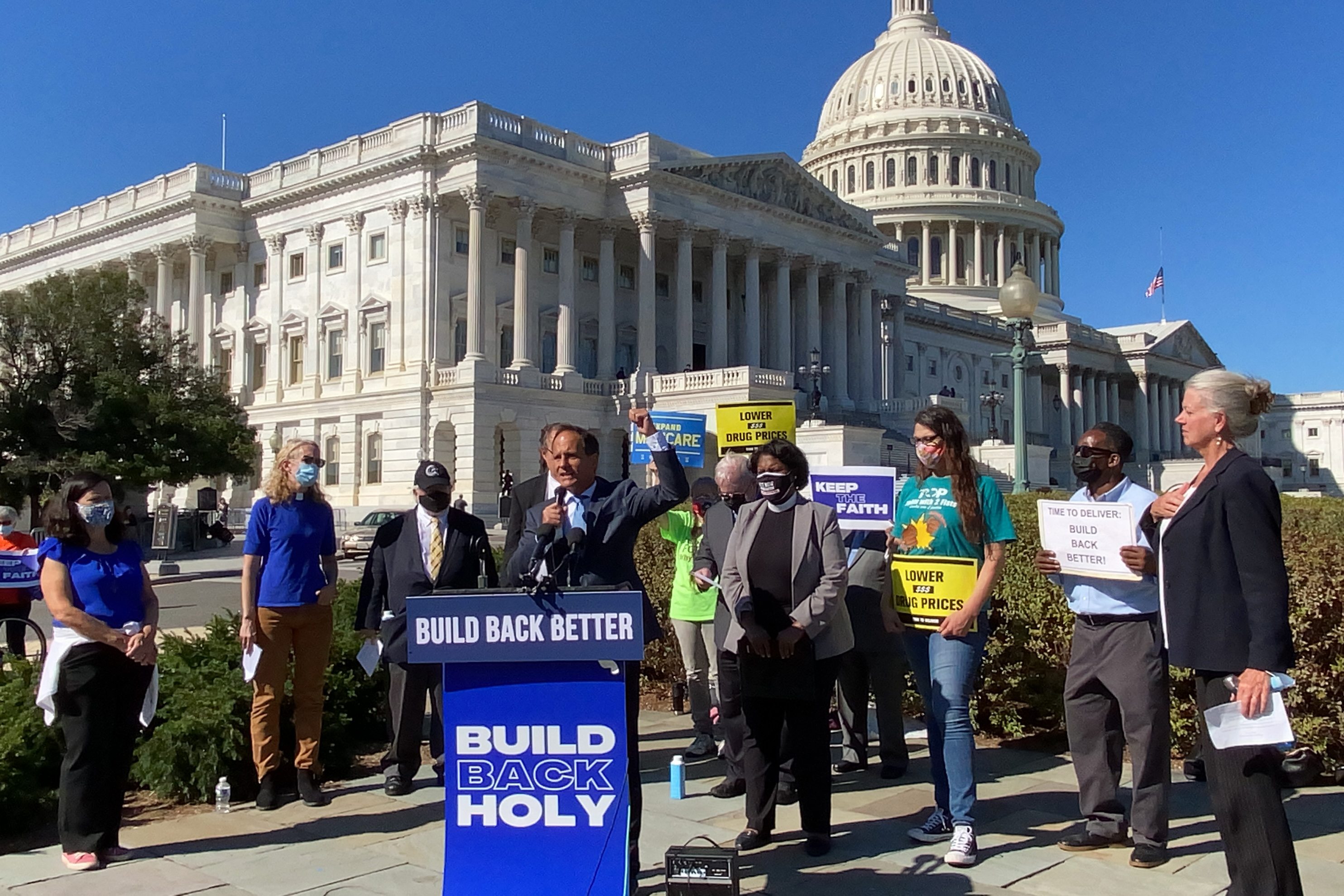 Rabbi Jonah Dov Pesner Build Back Better Rally