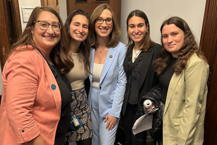 Photo of RAC staff With Representative Sarah McBride