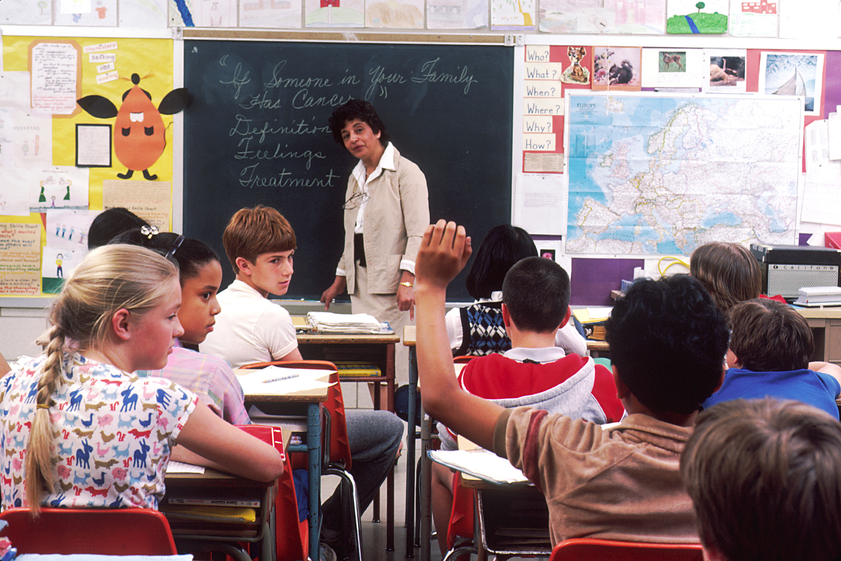 children in classroom