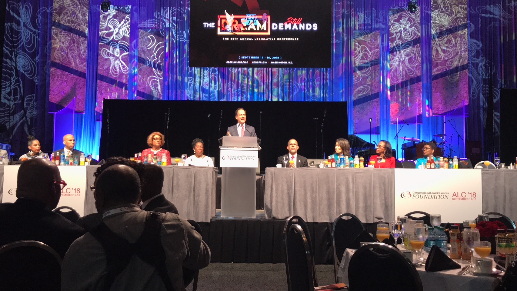 Rabbi Pesner speaks at the CBC prayer breakfast