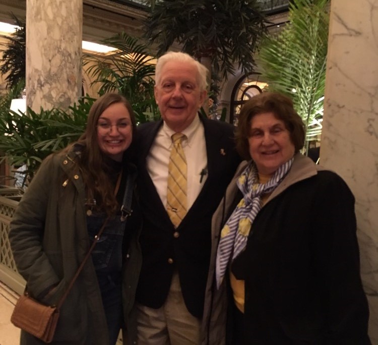 The author and her grandparents