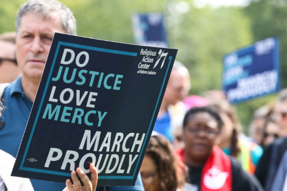 do justice love mercy protest sign