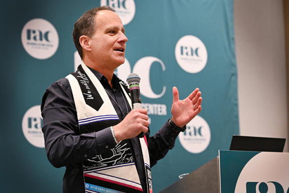 Photo of Rabbi Jonah Pesner speaking at Consultation on Conscience