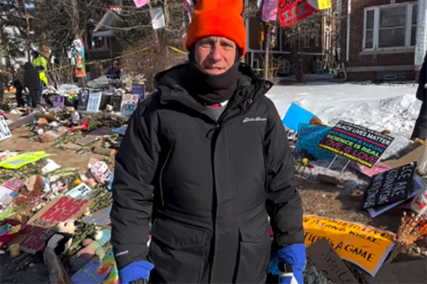 Rabbi Jonah Pesner at Renee Good memorial
