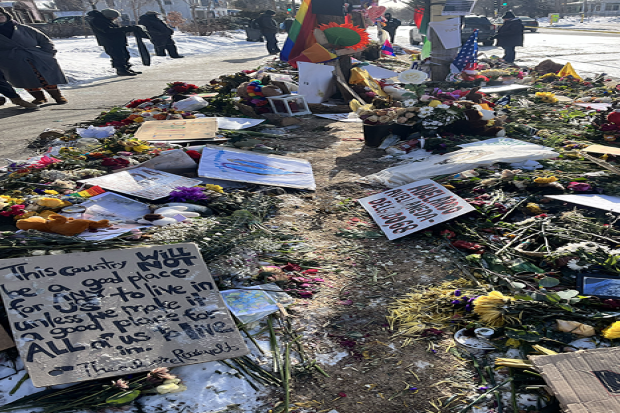 Photo of a memorial in Minnesota