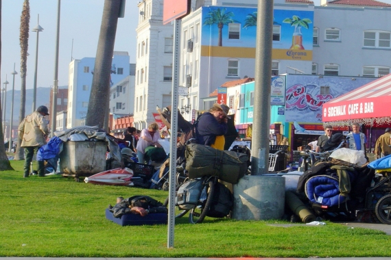 People experiencing homelessness in Los Angeles
