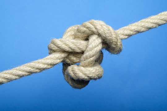 a knotted rope