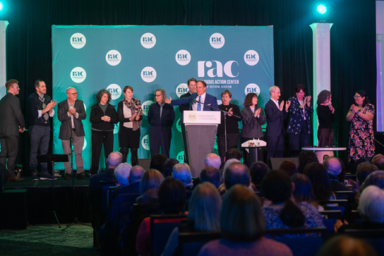 Photo of Rabbi Jonah Pesner and other Reform Movement leaders at the Consultation on Conscience 2025