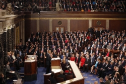 President Obama delivering the State of the Union