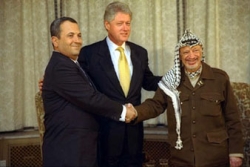 Arafat and Barak with Clinton